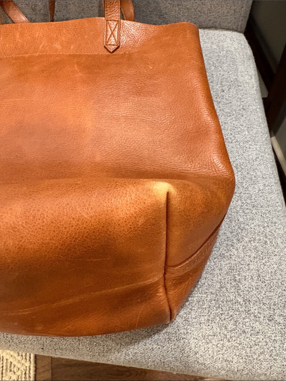 Madewell Transport Classic Leather Tote Bag in Brown - Picture 6 of 7